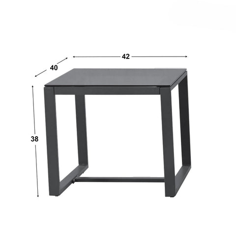 Rootz 3 Piece Outdoor Furniture Set - Patio Rocking Chairs - Modern Porch Seating - Superior Comfort - Chairs 59x94x74cm, Table 42x40x38cm