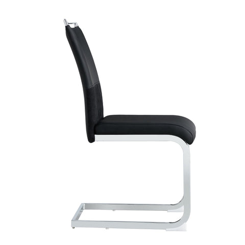 Rootz Modern Dining Chairs - Elegant Seating - Faux Leather Chairs - Ergonomic Comfort - 42cm x 45cm x 95cm