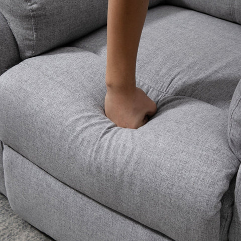 Rootz TV Chair Stand-Up Senior Chair - Recliner Chair - Lift Chair - Ultimate Comfort - Effortless Mobility - Sturdy and Durable - 83W x 89D x 102H cm (Upright) - Linen-like Polyester