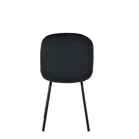 Rootz 2 Piece Set Dining Chairs - Velvet Chairs - Cushioned Seats - Ergonomic Comfort - 52L x 43W x 90H cm