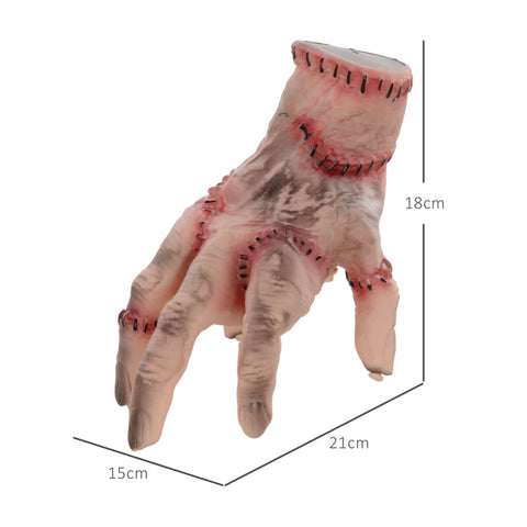 Rootz Halloween Animated Decoration - Scary Hand - Moving Figure - Clattering Footsteps - Indoor/Outdoor - No Assembly - 15cm x 18cm x 21cm