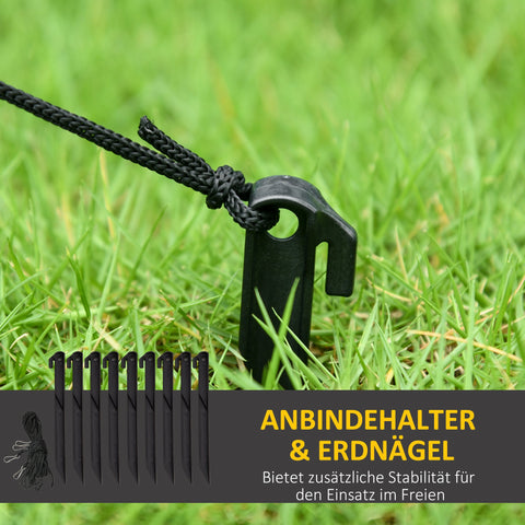 Rootz Inflatable Santa Claus & Reindeer - Festive Holiday Decor - LED Lighted Décor - 210 x 80 x 140 cm - Weather-Resistant, Sparkling Magic