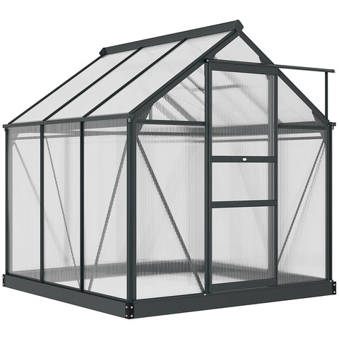 Rootz Polycarbonate Greenhouse - Winter Greenhouse - Garden Shelter - UV Resistant - 190 x 192 x 201 cm