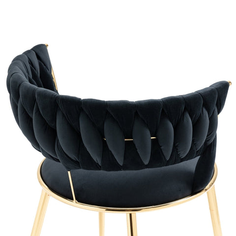 Rootz Velvet Dining Chair Set - Dining Room Chairs - Elegant Seating - Exceptional Comfort - 57L x 55W x 70H cm