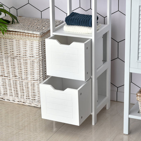 Rootz Bathroom Shelf Cabinet - Kitchen Cabinet - Storage Organizer - Space-Saving Design - 30L x 30W x 144H cm