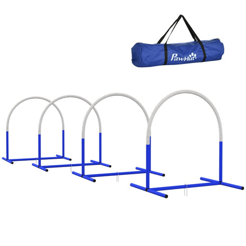 Rootz Dog Agility Set - Puppy Training Set - Obstacle Course - Enhance Bond - 88cm x 64cm x 95cm - Includes Carrying Bag & Pegs