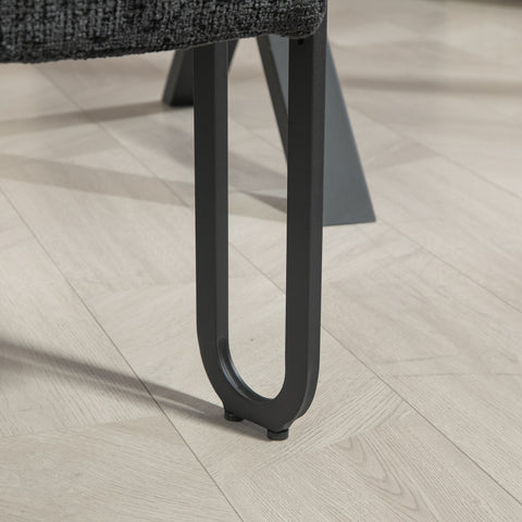 Rootz Set of 2 Chenille Dining Chairs - Modern Seating - Stylish Upholstered - Maximum Comfort - 60L x 47W x 72H cm