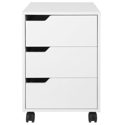 Rootz Office Cabinet on Wheels - Mobile Storage Unit - Filing Cabinet - Durable MDF - 40 x 50 x 57.5 cm