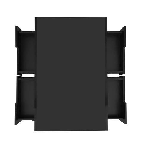 Rootz Coffee Table - Elegant Center Table - High-Gloss Finish - LED Lighting & Storage - 80L x 50W x 36H cm - Luxurious Living Room Highlight