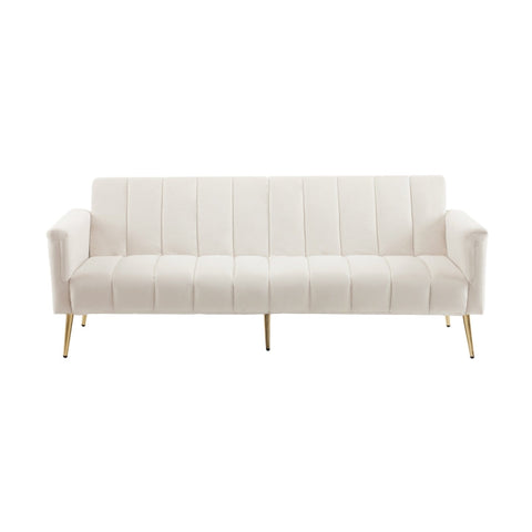 Rootz 3-in-1 Folding Sofa - Convertible Couch - Versatile Sofa Bed - Velvet Fabric - 184cm x 79cm x 71cm