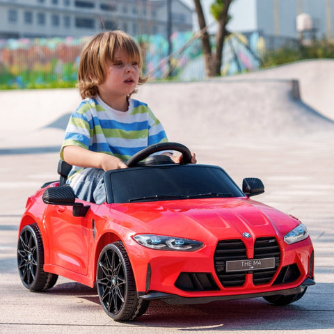 Rootz BMW M4 Kids Electric Car - Ride-On Toy - Officially Licensed - Remote Control - Realistic Design - Safety Features - 108L x 69.5W x 51H cm