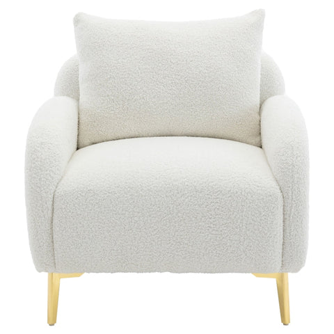 Rootz Teddy Velvet Living Room Chair - Elegant Seating - Comfortable Chair - Ergonomic Support - 75.5cm x 75.0cm x 81.0cm