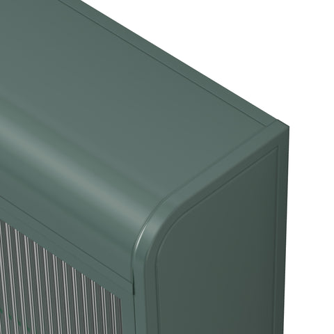 Rootz 3-Door Wall Hanger - Glass Shelf - Elegant Storage - Versatile Design - 90cm x 20cm x 70cm - Adds Sophistication to Any Room