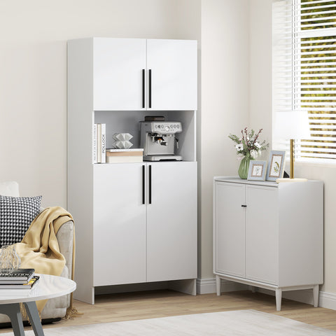 Rootz Kitchen Cabinet - Pantry Storage - Cupboard Organizer - Maximizes Space - 79b x 40t x 175H cm