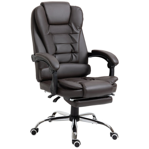 Rootz Office Chair Executive Seat - Ergonomic Chair - Comfortable Seating - Tiltable Backrest - 64.5 x 69 x 117 cm