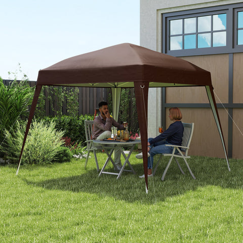 Rootz Pavilion Replacement Roof - Tarpaulin - Tent Cover - UPF50+ Sun Protection - Oxford Fabric - 240cm x 240cm (Top) 300cm x 300cm (Base)