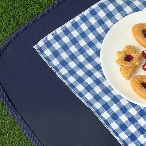 Rootz Picnic Basket - Picnic Case - Willow Basket - Insulated Cooling - 54cm x 34cm x 20cm - Brown Finish for 4 People