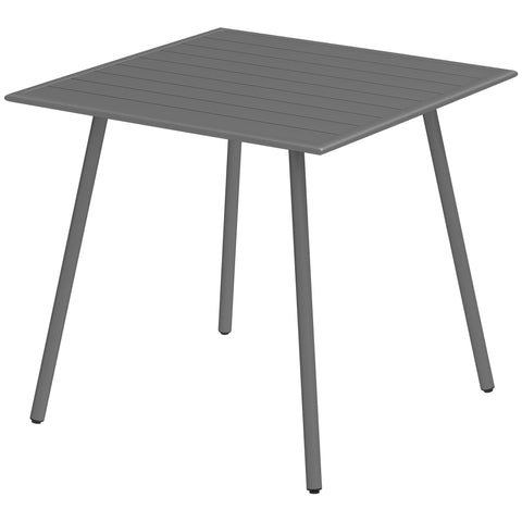 Rootz Garden Table - Outdoor Dining Table - Patio Table - Rust Resistant - Easy to Clean - 80cm x 80cm x 74cm