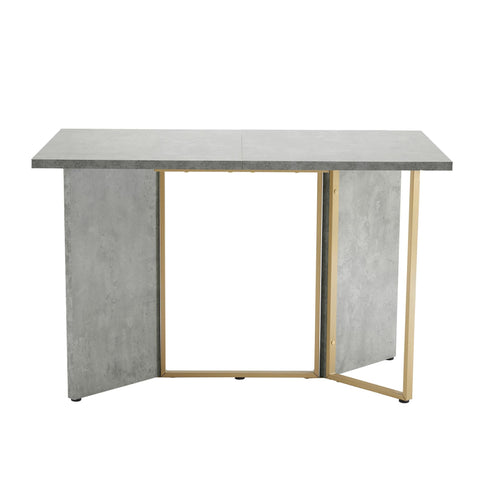 Rootz Modern Dining Table - Cement Look - Versatile Table - Durable & Easy to Clean - 119cm x 70cm x 75cm