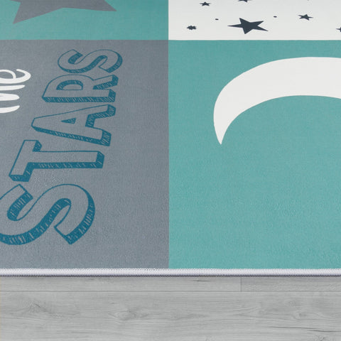 Kids Motivational Quote Rug – Soft, Durable, Washable – Playroom & Nursery Decor