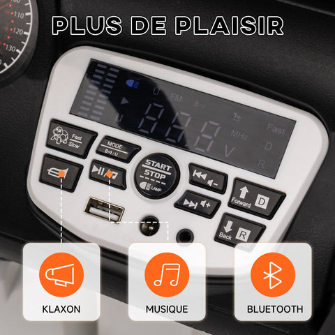 Rootz Buggy 4x4 Children's Electric Car - Kids UTV - Ride-On Vehicle - Bluetooth, Safe Remote Control - 100cm x 63cm x 65cm