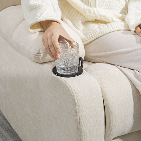 Rootz Relaxation Armchair with Footrest - Reclining Chair - Rotatable Seat - Comfort Up to 150kg - 88x96x108cm