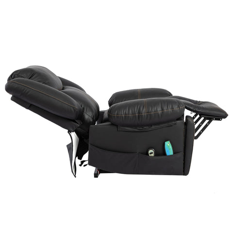 Rootz Electric Massage Chair - Recliner - Heated Armchair - 8-Point Massage & Storage - 85x75x103cm