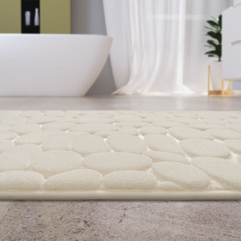 Memory Foam Bath Mat – Soft & Durable – Embossed Patterns – Relaxing Comfort