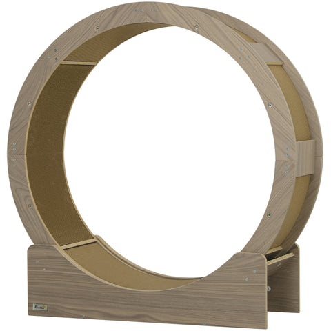 Rootz Cat Wheel - Cat Balance Bike - Cat Exercise Wheel - Supports Healthy Exercise - 91cm x 33.5cm x 94cm - Brown