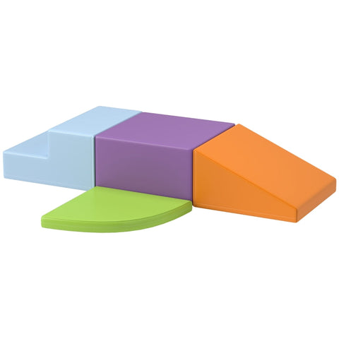 Rootz Soft Building Block Set - Climbing Blocks - Foam Blocks - Motor Development - Faux Leather - 45cm x 45cm x 25cm