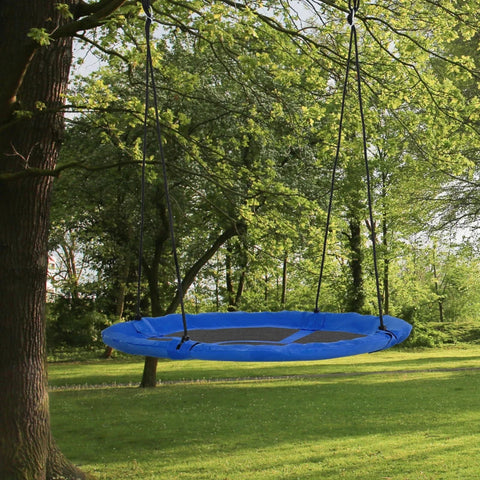 Rootz Nest Schommel - Kinderschommel - Weerbestendig - Tot 100 kg - In lengte verstelbare touwen - Blauw - Ø110cm x 170cm