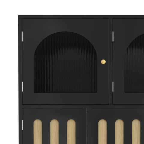 Rootz Modern Sideboard - Storage Cabinet - Stylish Buffet - Durable MDF - 120cm x 40cm x 90cm