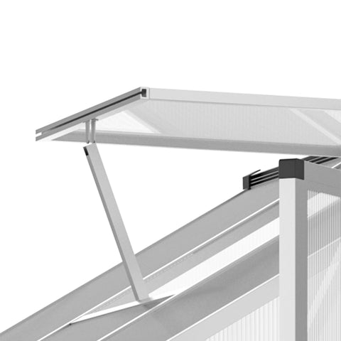 Rootz Large Greenhouse - Polycarbonate - Aluminum Frame - Optimized Yield - 242cm x 190cm x 195cm