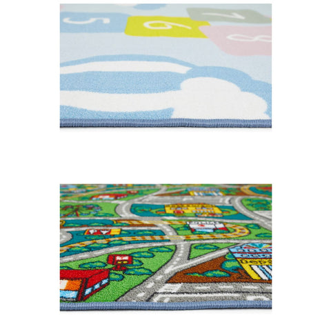 Rootz Children's Carpet - Play Mat - Reversible Rug - Ultimate Fun - 190 x 133 x 0.8 cm