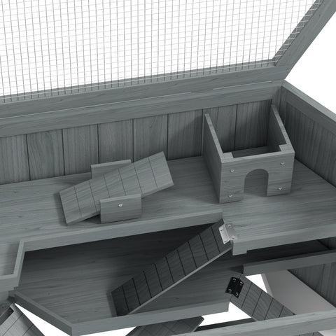 Rootz 3 Level Hamster Cage - Small Animal Home - Multi-Tier Enclosure - Optimal Ventilation - 115cm x 60cm x 55cm