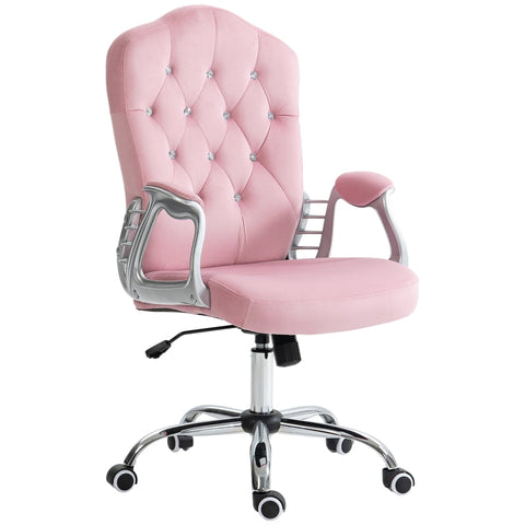 Rootz Ergonomic Office Chair - Desk Chair - Swivel Chair - Velvet Fabric - Extra Thick Padding - Reclining Function - 61cm x 61cm x 104-114cm