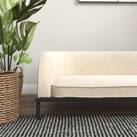 Rootz Dogofa - Pet Sofa - Dog Couch - Removable Cover - Steel Legs - 101.5cm x 62cm x 34.5cm - Ideal Comfort and Style for Dogs