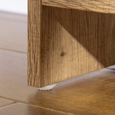 Rootz Industrial TV Bench - TV Furniture - Lowboard with Storage - Elegant Wood & Metal - 109cm x 35cm x 38cm