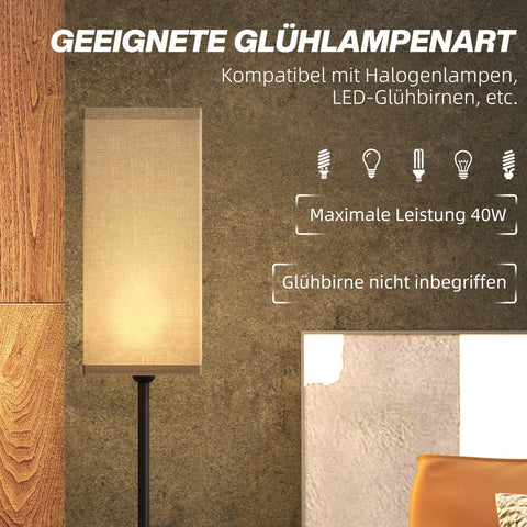Rootz Modern Floor Lamp - Lighting Fixture - Illumination Stand - Foot Switch Convenience - 25Ø x 161.5H cm
