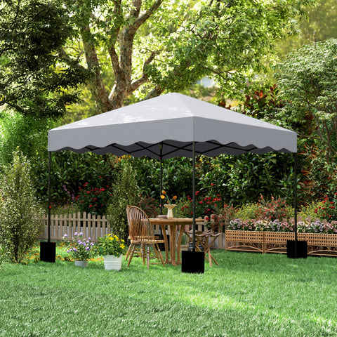 Rootz 3 x 3m Pop-Up Pavilion - Garden Tent - Adjustable Gazebo - UV Protection - 297x297x287cm