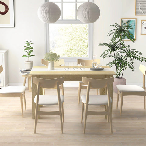 Rootz Dining Table - Kitchen Table - Dining Room Table - Seats 6 - Spacious & Stable - 140L x 89.5B x 75H cm