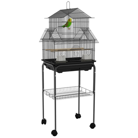 Rootz Bird Cage Birdhouse - Aviary House - Bird Shelter - Easy Cleaning & Transport - 50.5L x 41W x 121H cm