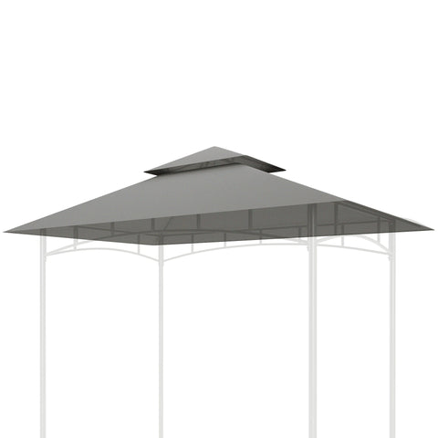 Rootz Replacement Roof for Grill Pavilion - Canopy Cover - UPF50+ Protection - 244cm x 152cm - Revitalize Your Outdoors