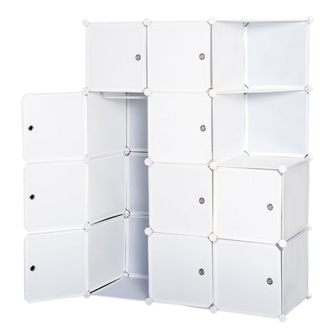 Rootz Modular Wardrobe - Closet Organizer - Storage Unit - Versatile - 111cm x 47cm x 145cm