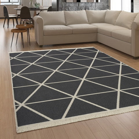 Flatweave Rug - Reversible - Easy Care & Washable - Durable Cotton Blend