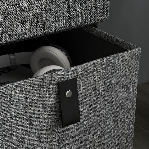 Rootz Padded Shoe Bench - Entryway Storage Seat - Shoe Organizer - Hallway Bench - Comfortable Seating - 6 Compartments - 76.5x38x38cm - Grey