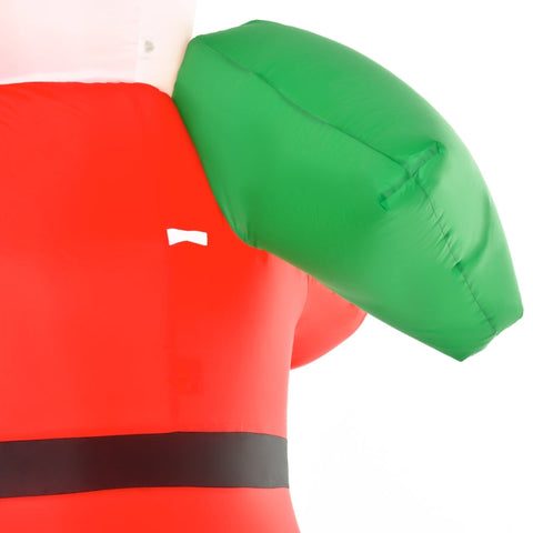 Rootz Inflatable Christmas Decoration - Santa Claus - Outdoor Ornament - LED Glow - 2.40m Tall - 140cm x 100cm x 240cm