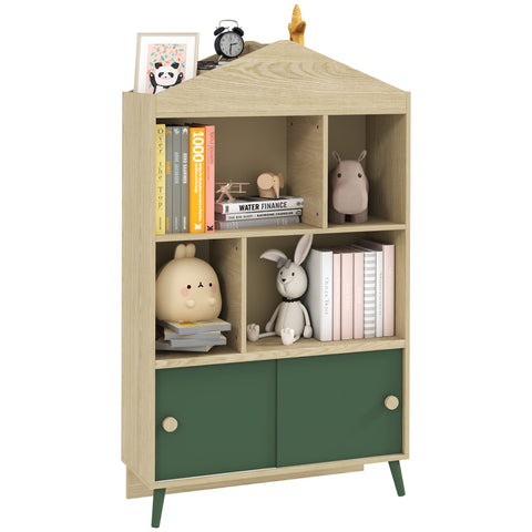 Rootz Children's Library & Storage Furniture - Toy Organizer - Kids Bookshelf - Child-Friendly Design - 80cm x 30cm x 140.5cm