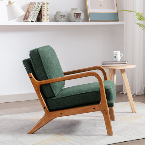 Rootz Emerald Armchair - Modern Chair - Comfy Seat - Unparalleled Comfort - 76cm x 65cm x 80cm