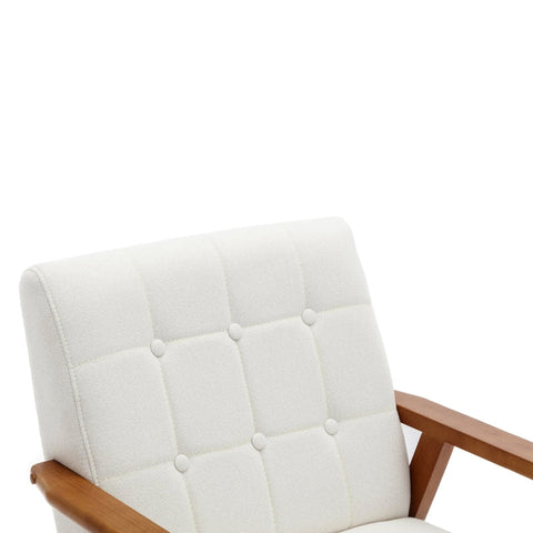 Rootz Mid-Century Modern Leisure Chair - Armchair - Lounge Seat - High Comfort - 77cm x 64.5cm x 71cm